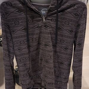 Mens BKE Size Medium Athletic Fit Zip up Hoodie